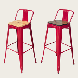 Tabouret de bar עתיק מתכת חדר אוכל כיסא וינטג מטבח בר כיסא תעשייתי גב נמוך tolixs בר מונה שרפרף - Product Image 1