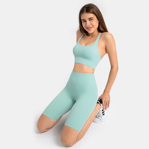 Venta al por mayor de alta cintura de chicas bici Rosa pantalones cortos de las mujeres - Product Image 1