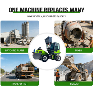 Bétonnière mobile autochargeante 0,5 m³ montée sur véhicule, malaxeur à ciment rotatif, prix de vente - Product Image 5