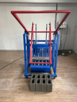 Pas besoin d'électricité Machine manuelle de fabrication de briques vente chaude en Haïti peut être utilisée comme machine de fabrication de blocs de briques creuses
