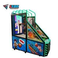 LEON Parcs d'attractions intérieurs de luxe pour enfants Manèges Jeux d'arcade Machine de jeu de basket-ball en acier inoxydable Plastique Métal Anglais >8