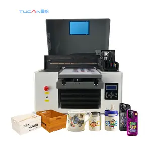 Caneta Impressora Mini Plotter Automática A3 Impressora Plana UV Xp600 Cabedal 3360/6090 Impressora a jato de tinta Tamanho A3