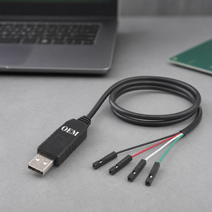 สายเคเบิล USB to TTL แบบอนุกรม 4 พิน หัวต่อแบบจัมเปอร์ 2.54 มม. สายอะแดปเตอร์ UART สำหรับบอร์ดพัฒนา ขายส่ง - Product Image 3