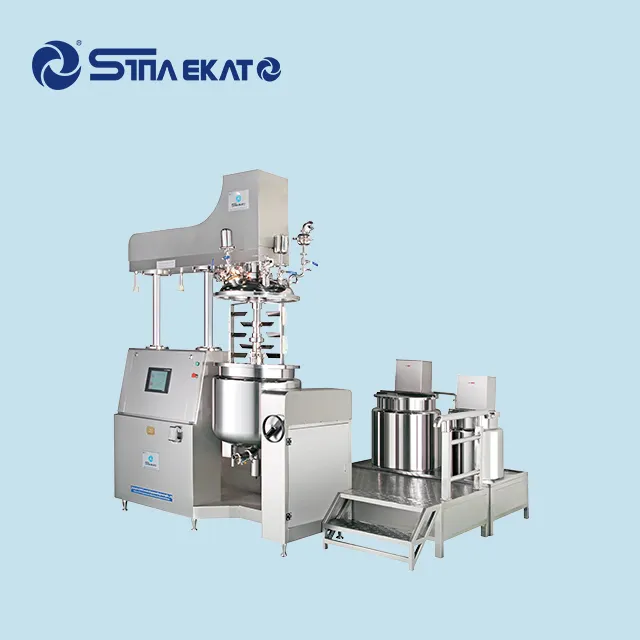 Cosmetic Machinery Cream Manufacturing Equipment Facial Body Lotion Maker Making Mixer Vacuum Homogeneous Emulsifying Machine