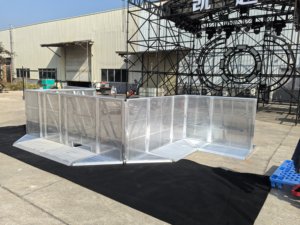 Barriera di Controllo Folla in Lega di Alluminio Mingkai, Pieghevole, Installazione Rapida, Barricata Angolare - Product Image 6