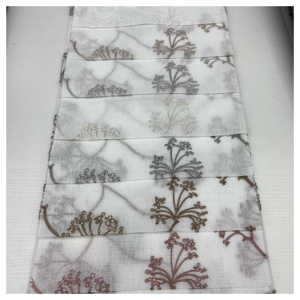 Nouveau Design Voile voilage Rideau Tissu Lin Look Broderie pour Hôtel Salon Polyester <span class=keywords><strong>Doris</strong></span> - Product Image 5