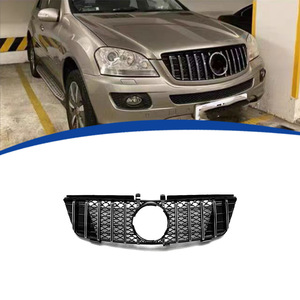 Pare-chocs de voiture en ABS, calandre avant à rayures verticales GT, remplacement direct, compatible avec Benz <span class=keywords><strong>ML</strong></span> <span class=keywords><strong>W164</strong></span> 2005 2008, accessoires modifiés - Product Image 1