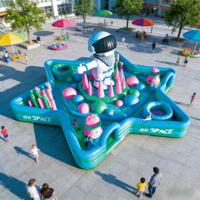Parcours d'obstacles gonflable en PVC écologique pour enfants et adultes - Grande capacité, jeu de défi pour aire de jeux