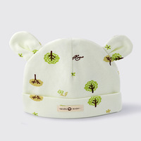 Gorro de Bebé Recién Nacido de Algodón Puro, Primavera Otoño, 0-6 Meses, Protege la Fontanela, Gorro de Bebé a Rayas sin Costuras