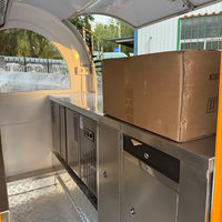 Camion de restauration rapide personnalisable en acier inoxydable, stand alimentaire remorquable pour snacks, pizzas, glaces, Dream Fly PST-FN10 certifié CE
