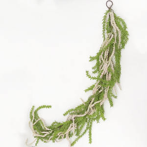 Guirnalda de <span class=keywords><strong>sauce</strong></span> llorón de lujo de 153cm, hojas de plástico suave, arco de rosas de seda, fiesta de boda, hogar, mesa, pared, jardín, Hotel, decoración al aire libre - Product Image 1