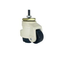 Roulettes de nivellement Footmaster Gd100f réglables en hauteur, rétractables, en nylon et acier, avec pédale latérale et verrouillage total