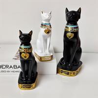 Statue de la déesse chat Bastet de l'Égypte ancienne, artisanat en résine pour la décoration intérieure, sculpture miniature de divinité mythologique ethnique