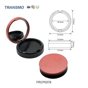 Échantillons Gratuits – Boîtier Compact Rose pour Poudre Pressée, Étiquette Privée, Vide, avec Miroir - Product Image 2