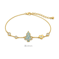 Ensemble de bijoux en or 18 carats sur le thème de Noël, vente en gros, boucles d'oreilles, collier, bracelet, bague, fabricant de bijoux à marque privée