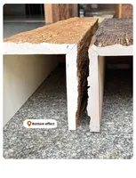 Panneau mural en mousse PU à effet bois 3D - Design moderne, imperméable et facile à installer pour la décoration des plafonds et des murs de villas et d'hôtels