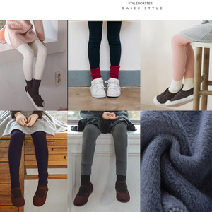 Enfants <span class=keywords><strong>cachemire</strong></span> pantalon thermique épais moelleux en peluche enfants Leggings rayures verticales polaire chaud enfants hiver Leggings - Product Image 3