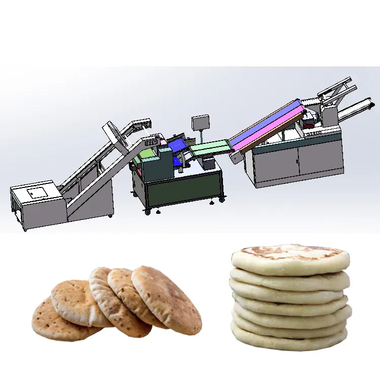 TURKISH NAAN MACHINE CUSTOMIZED FOOD PRODUCTION LINE COMMERCIAL BREAD BAKERY MACHINE FOR FOOD FACTORY