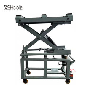 Elevador de tijera eléctrico de capacidad de 1,5 T, mesa elevadora de tren motriz con batería EV para garaje doméstico, elevador automático de energía hidráulica - Product Image 3