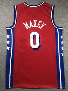 قميص كرة السلة الجديد لموسم 2026 رقم 21 لجويل إمبييد ورقم 0 تايريس ماكسي، زي رياضي صيفي عالي الجودة قابل للتنفس مع تطريز مخيط، إصدار المدينة - Product Image 6