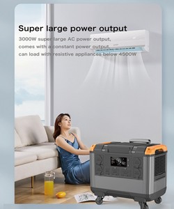 พาวเวอร์แบงค์ 2000w 2400w 3000w ราคาถูก แบตเตอรี่ลิเธียมสำรองพลังงานสำหรับใช้งานกลางแจ้ง พกพาสะดวก - Product Image 6
