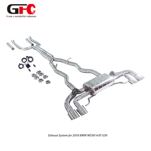 Sistema de Escape Catback GFC Premium para BMW <span class=keywords><strong>M550i</strong></span> G30 2017-2023 4.4L con Silenciadores Dobles, Válvulas Dobles y Salidas de Escape Cuádruples - Product Image 4