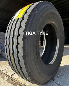 Neumáticos al por mayor con patrón de dirección 385/65R22.5, neumáticos TBR para todo clima, neumáticos radiales para camiones y autobuses - Product Image 1