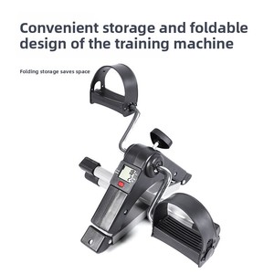 <span class=keywords><strong>Bicicleta</strong></span> <span class=keywords><strong>Plegable</strong></span> Mini para Personas Mayores, Entrenador de Piernas para Interiores con Monitor de Frecuencia Cardíaca y Calorías, Capacidad de 150 kg - Product Image 4