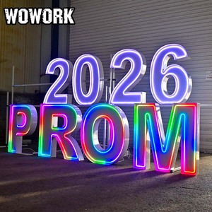 Lettres et chiffres géants lumineux en métal RGB LED de 3 pieds, 4 pieds, 5 pieds, 120 cm, empilables pour la décoration de mariage, de fête et d'événements - Product Image 4