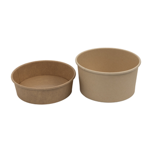 Tazón de Papel Negro y Kraft de Primera Calidad con Logotipo y Tamaño Personalizados para Restaurante, Ensaladas, Sopas, Fideos y Comida para Llevar - Product Image 3