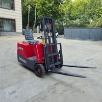 Forklift Mini Listrik Portabel 0,5 Ton 1 Ton 1,2 Ton Grosir, Truk 3 Roda Efisiensi Tinggi Mudah Diputar, Forklift Listrik Baru