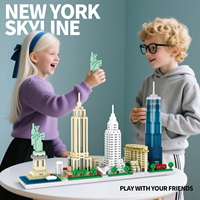 Nuevo Kit de Modelo Compatible con Precio de Fábrica, Juguete Educativo de Bloques de Construcción de Arquitectura, Set del Horizonte de Nueva York
