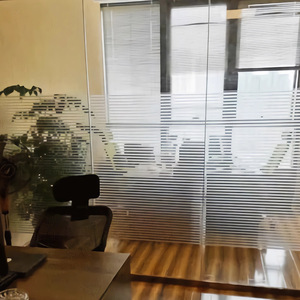 1.52*30m pellicola per finestre per animali domestici bianca piccola striscia vetrosa opaca a strisce traslucide decorativa per finestre per animali domestici doccia per ufficio - Product Image 6