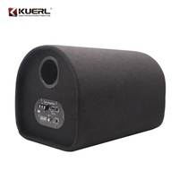 KUERL Subwoofer Audio Auto Actif 10 Pouces Super Bass Grande Puissance 12V avec Boîtier et Ampli
