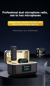 Micrófono de Solapa Inalámbrico Omnidireccional SX23 con Cancelación de Ruido, Rango de Transmisión de 20 Metros para Entrevistas en la Calle y Videos Musicales - Product Image 3