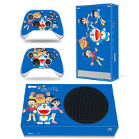 Autocollant de protection amovible imperméable en PET pour console Xbox Series S et 2 manettes, motif treillis, compatible OEM