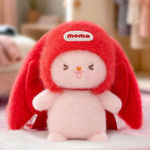 Boîte mystère en peluche <span class=keywords><strong>Momo</strong></span> Bunny Vitality Wardrobe, figurine tendance du lapin <span class=keywords><strong>Momo</strong></span>, joli porte-clés pour sac - Product Image 5