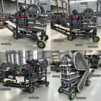 Concasseurs à mâchoires mobiles de petite et micro-taille, concasseurs à mâchoires diesel pour l'extraction de pierres et d'or