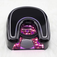 Lampe à ongles rechargeable sans fil 48W, séchoir à gel, couleur noire, lumière UV pour manucure, lampe UV LED sans fil pour ongles, vente en gros
