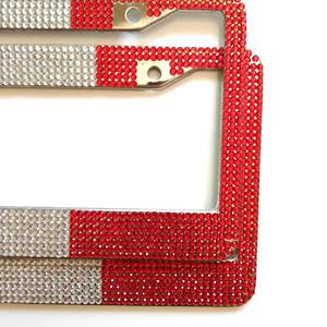 Targhetta diamantata diritta a tre colori bandiera nazionale italiana calibro prodotto accessori speciali per parti di borsa - Product Image 4