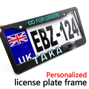 Marco de matrícula de coche de dibujos animados duradero de diseño personalizado de tamaño estándar de EE. UU. Material ABS decorativo UV impreso Japón Anime Crafts - Product Image 4