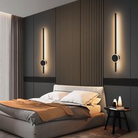 Lampe murale LED moderne et minimaliste pour chambre à coucher, avec abat-jour blanc, en fer, à intensité variable