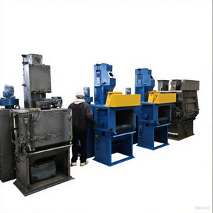 Machine de sablage à billes de haute qualité avec moteur électrique PLC et boîte de vitesses pour le nettoyage des surfaces métalliques, le polissage, l'ébavurage et le sablage à la billes d'acier - Product Image 4