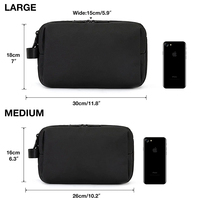 Trousse de Toilette de Voyage Imperméable pour Homme, Organisateur de Rasage avec Multiples Poches pour Accessoires Essentiels de Soin Personnel