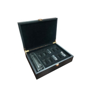 Luxury Matte Black Large Book Shape Recycled Cardboard Gift Box Packaging For Glass Cup