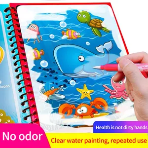 Peinture à l'eau magique livre de coloriage dessin jouet stylo Art ensembles préscolaire jeu éducatif jouets pour enfants garçons et filles