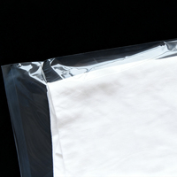 Sacs plats transparents en PE avec fermeture à glissière, impression graphique personnalisée, trois côtés scellés, pour l'emballage d'accessoires vestimentaires, notamment les chaussettes