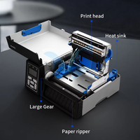 Imprimante d'étiquettes thermiques industrielle Xprinter XP-D481B, fabricant chinois, avec interfaces réseau pour la logistique, imprimante thermique USB