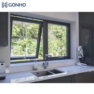 Finestra a Battente in Alluminio GONHO con Manovella e Maniglia <span class=keywords><strong>Doric</strong></span>, Vetro Temperato Doppio, Standard Australiano - Product Image 1