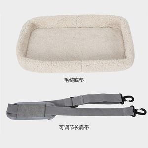 Portable Handheld Pet Bag Wearable Shoulder Bag Pets Cats Dogs Foldable Cat Carrier Furry Cushion Breathable Cat Backpack - Product Image 6